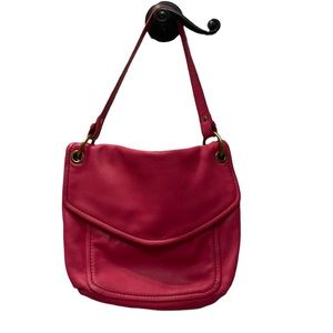 Fossil Pink Leather Hobo Shoulder Bag SHB5054